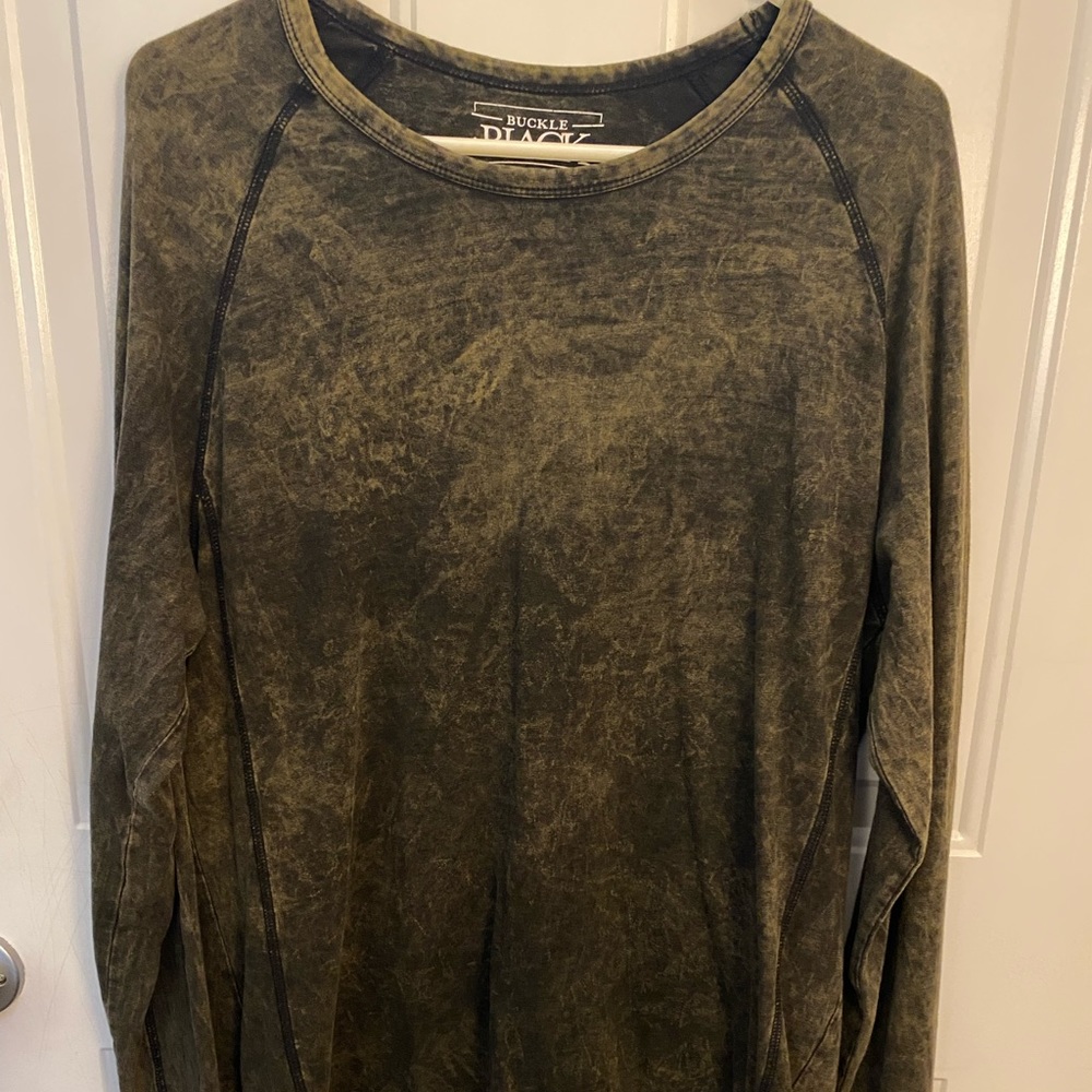 Buckle Black brand mens long sleeve Henley